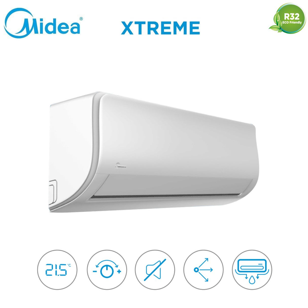 midea unita interna a parete midea inverter serie xtreme 9000 btu msagbu 09hrfn8 r 32 wi fi integrato