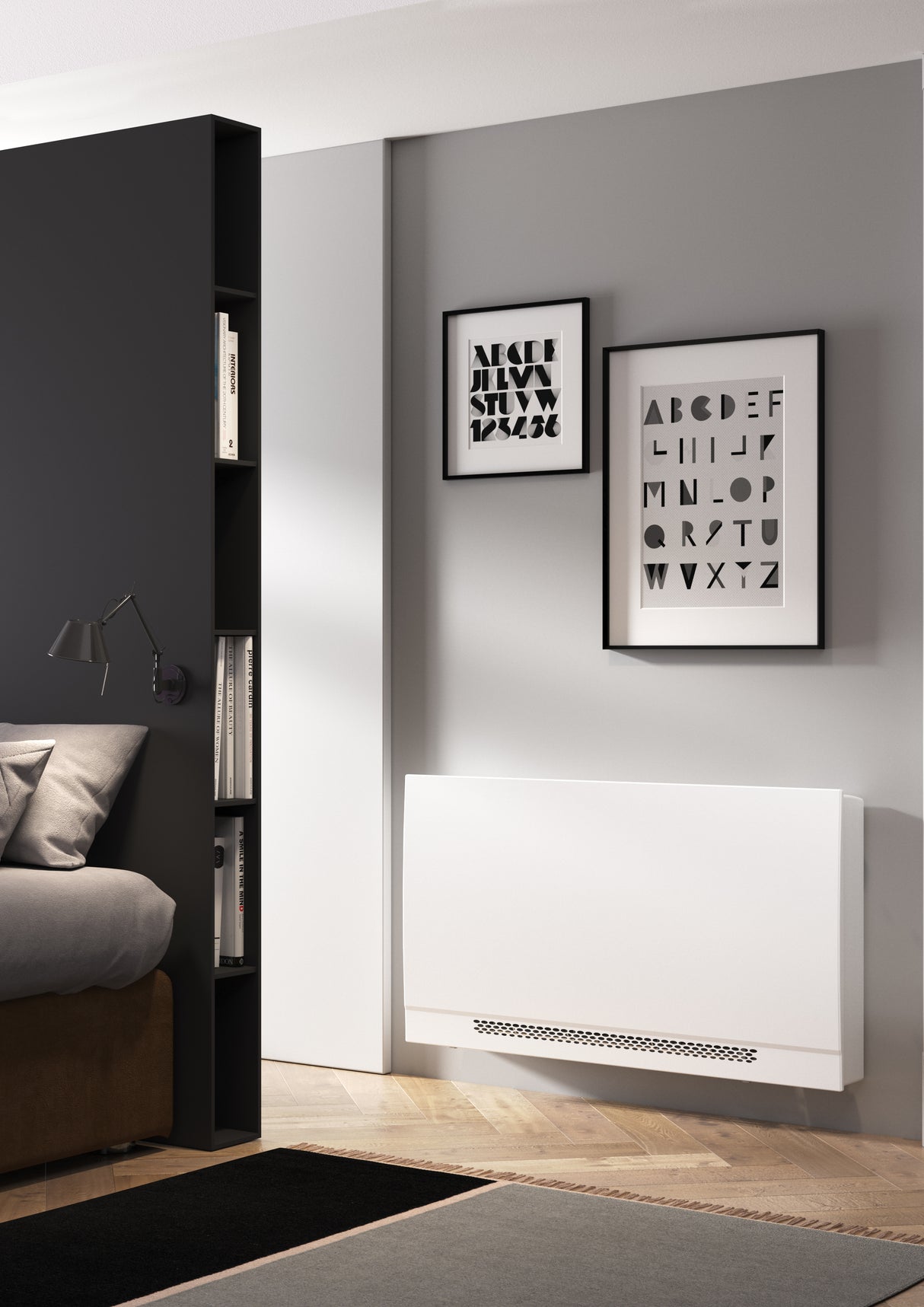 sabiana ventilconvettore slim fan con mobile whisper cff ecm mz cb tes 30 con comando digitale e motore inverter