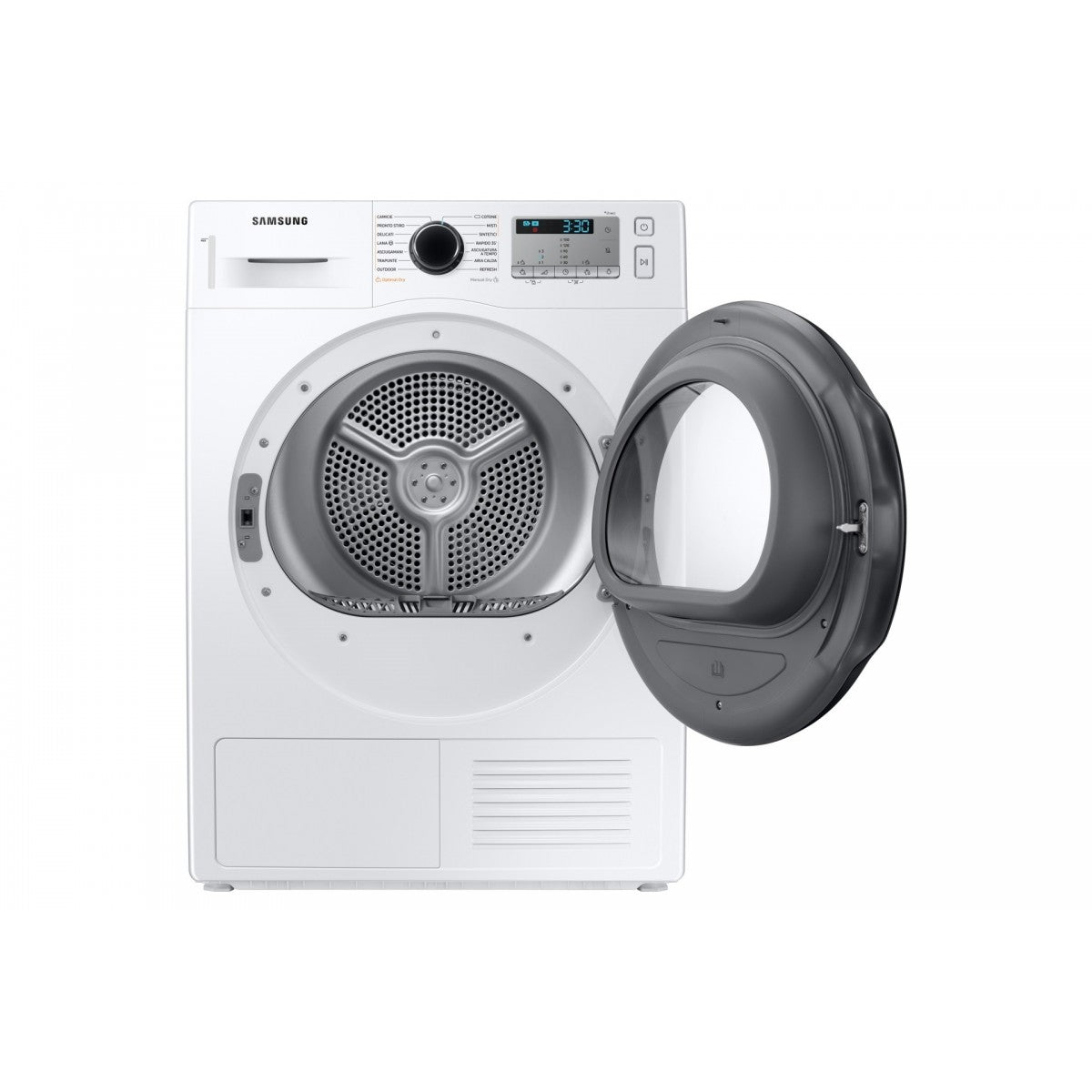 samsung asciugatrice a carica frontale 9 kg samsung dv90ta040th crystal ecodry classe a ean 8806090666124