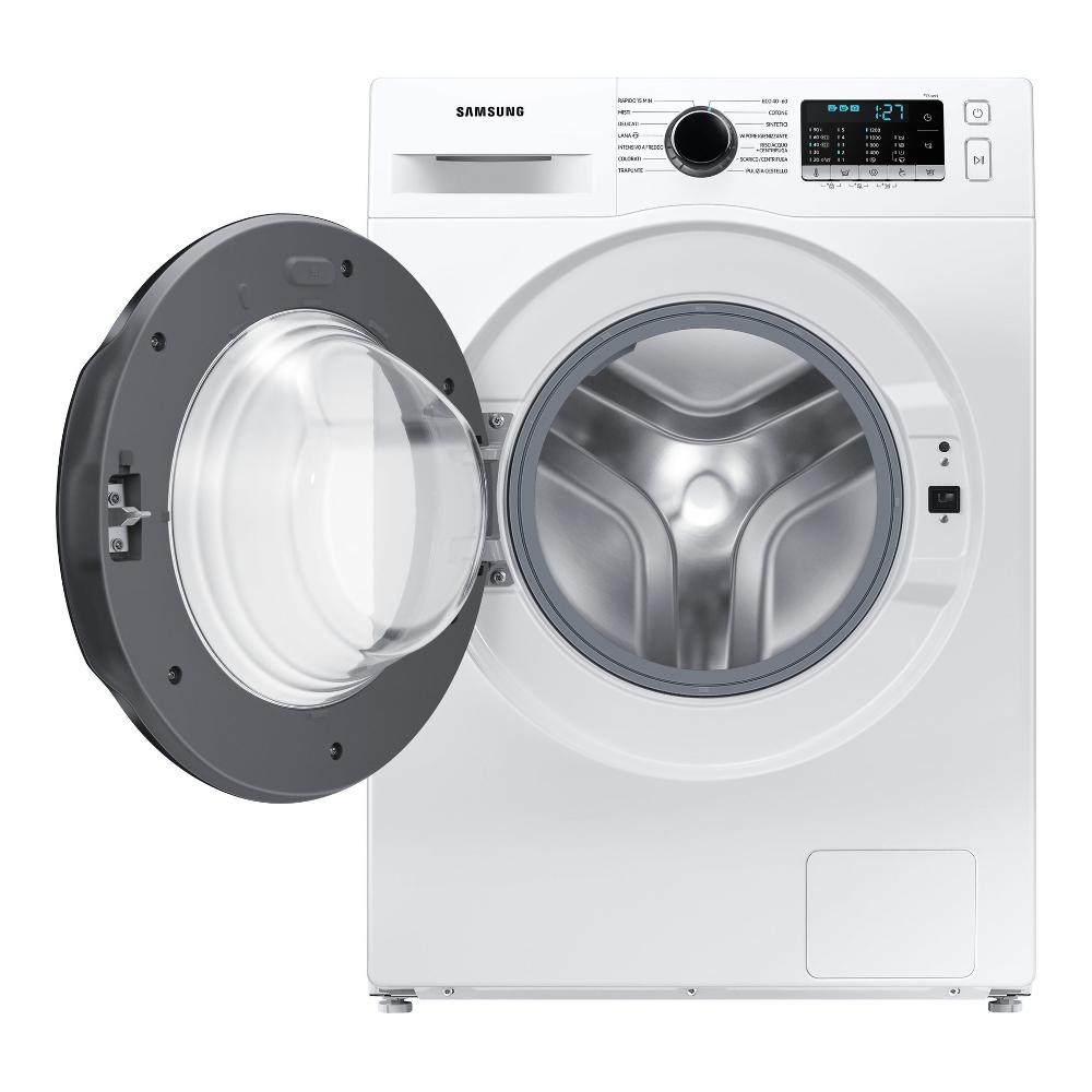 samsung lavatrice a carico frontale samsung 8 kg ww80agas21aeet crystal clean slim classe e 1200 giri a85xl60xp45 vapore igienizzante ecobubble ean 8806094976328