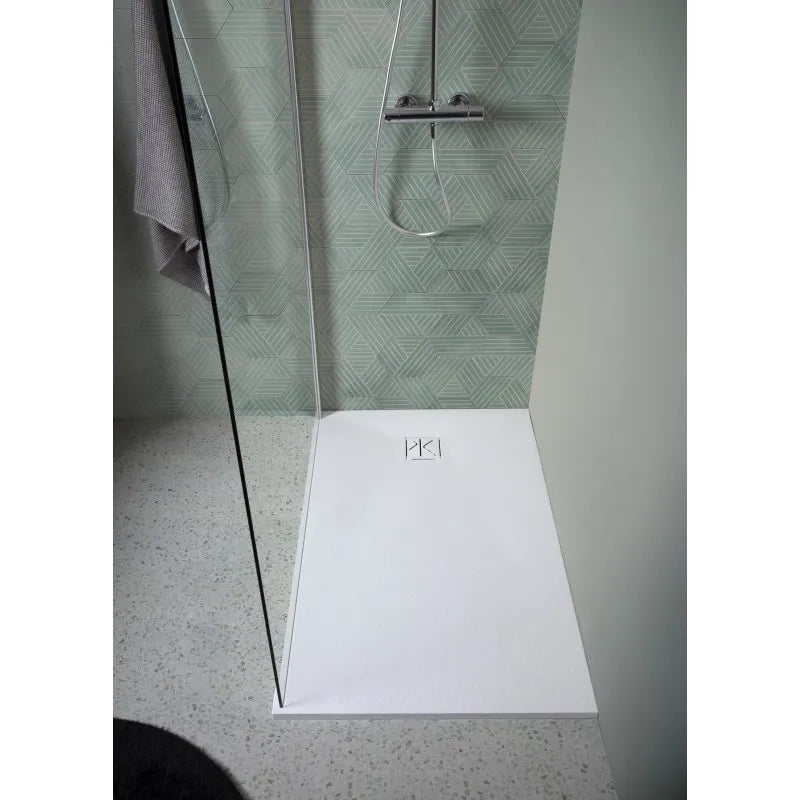 sfa piatto doccia sfa kinedo pietraviva 120 x 70 cm in resina effetto pietra bianco opaco ean 8033237883711
