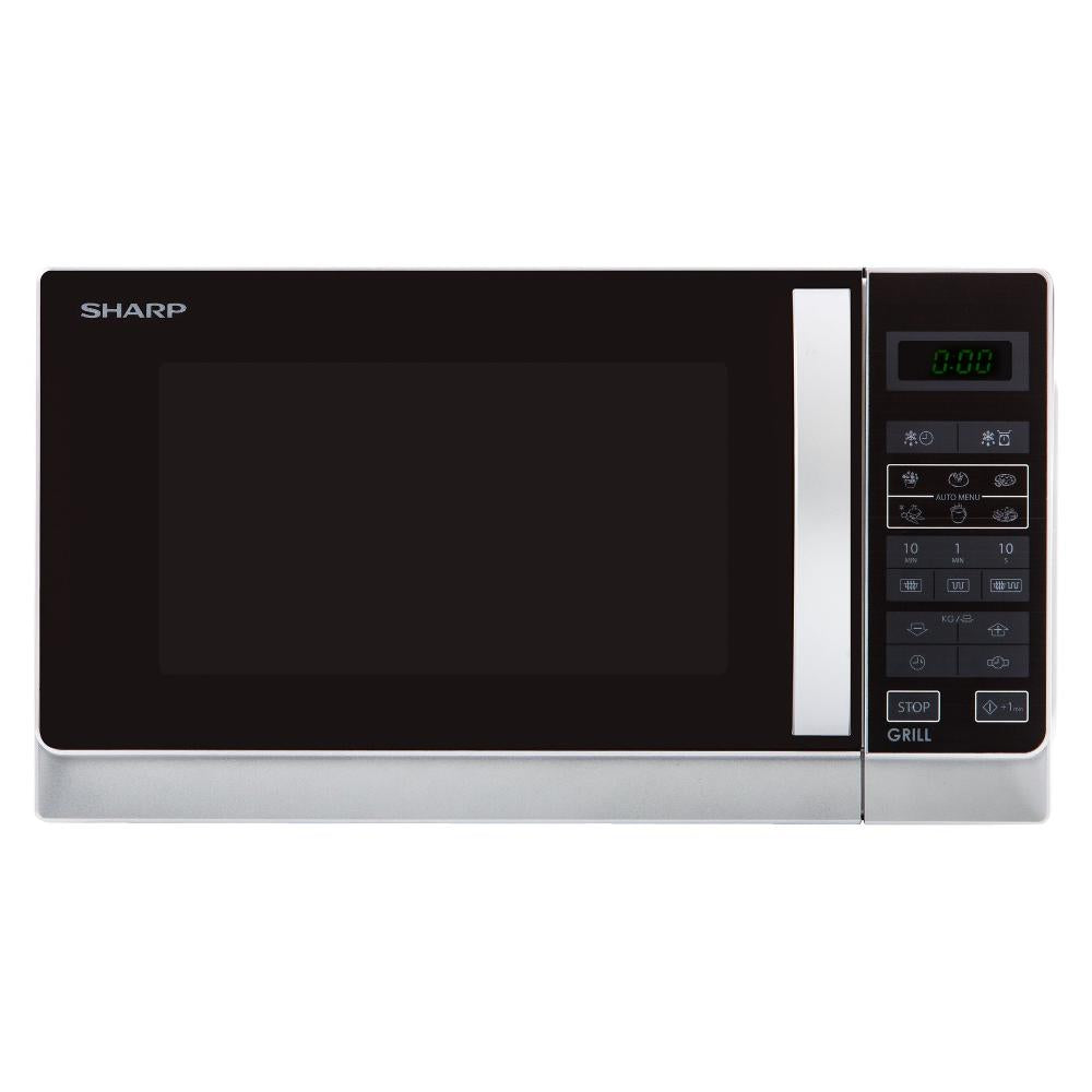 sharp forno a microonde sharp r 242inw 20 litri 800 w a257xl439xp358 argento e nero ean 4974019744292