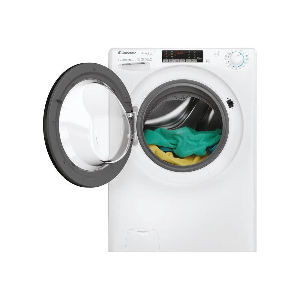 candy lavatrice a carico frontale candy smart pro cso 4474twmb6 1 s 7 kg classe a 1400 giri a85xl60xp46 bianco wifible app hon ean 8059019082714