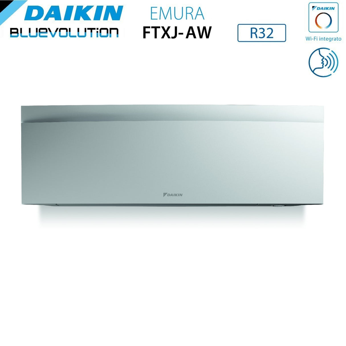 daikin climatizzatore condizionatore daikin bluevolution inverter serie emura white iii 18000 btu ftxj50aw r 32 wi fi integrato classe a garanzia italiana novita