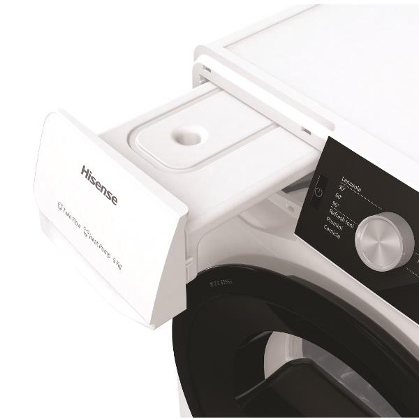 hisense asciugatrice a carica frontale hisense 9 kg dhga901nl twin flow ion refresh classe a ean 3838782437779