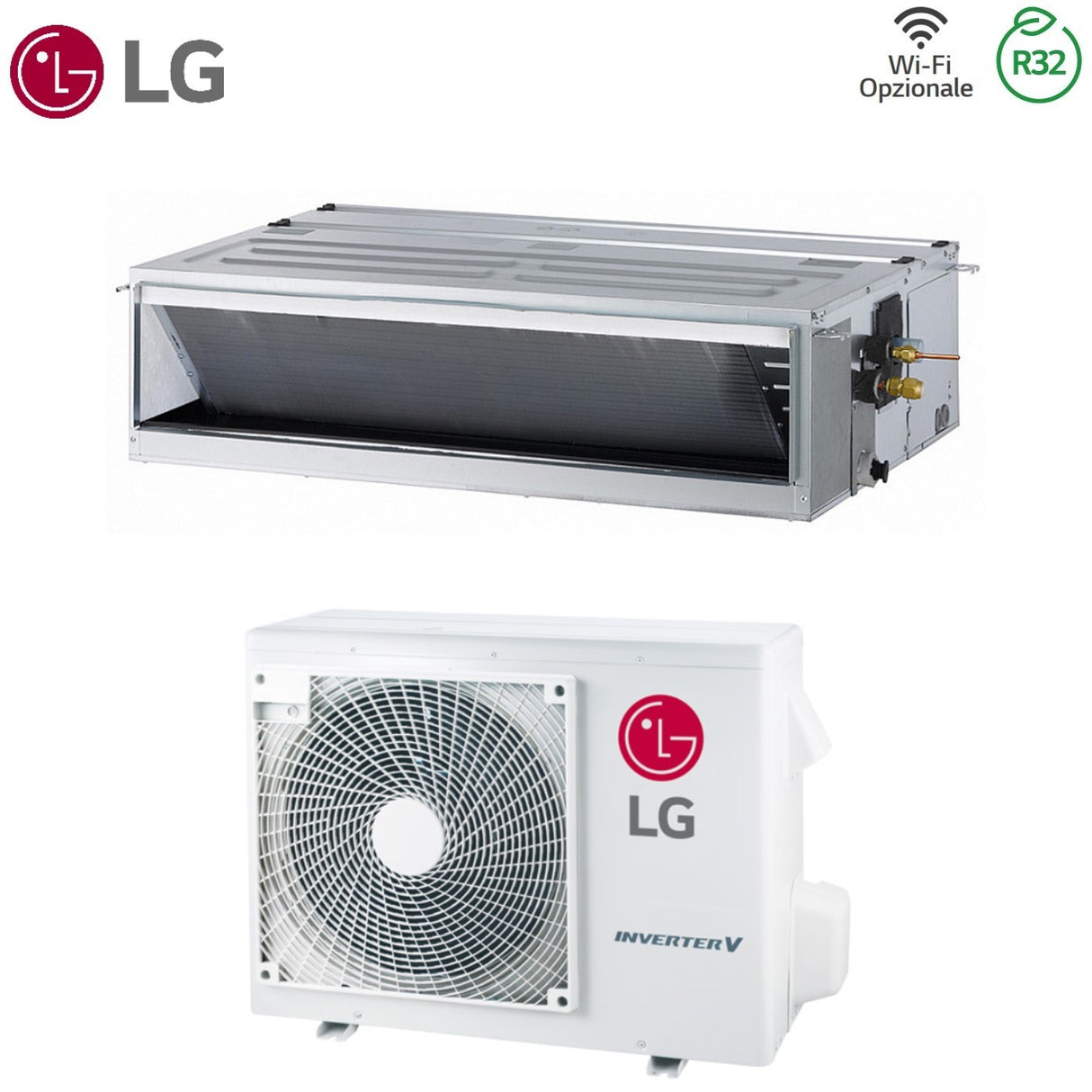 lg condizionatore canalizzato lg compact 30000 btu um30f r 32 wi fi optional