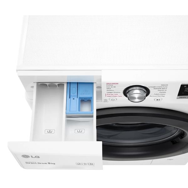 lg lavatrice a carico frontale lg f4wv309sae ai dd 9 kg classe a a85xl60xp565 1400 giri smart diagnosis motore inverter direct drive ean 8806091667700