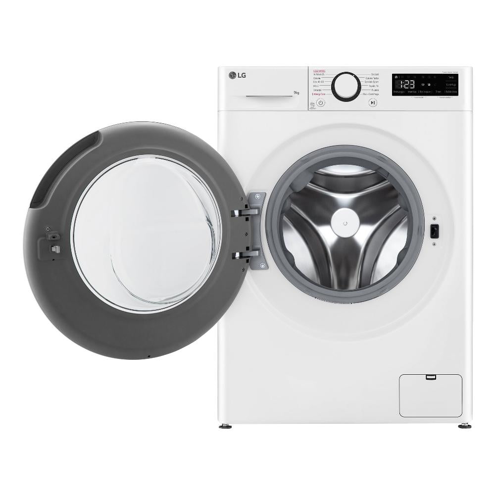lg lavatrice a carico frontale lg serie r3 f2r3s09nswb ai dd 9 kg slim classe a 1200 giri a85xl60xp475 programma vapore steam motore inverter ean 8806084273376