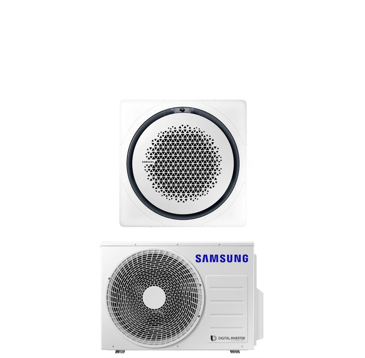 samsung climatizzatore condizionatore samsung inverter cassetta 360 24000 btu ac071rn4pkgeu r 32 wi fi optional classe aa con comando wireless incluso vari pannelli disponibili pannello circolare bianco pc4nunman