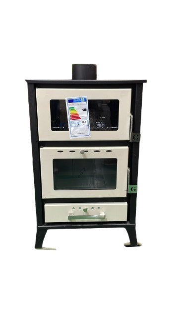 divina fire area occasioni stufa a legna con forno marika beige 22 kw l505xp585xh915