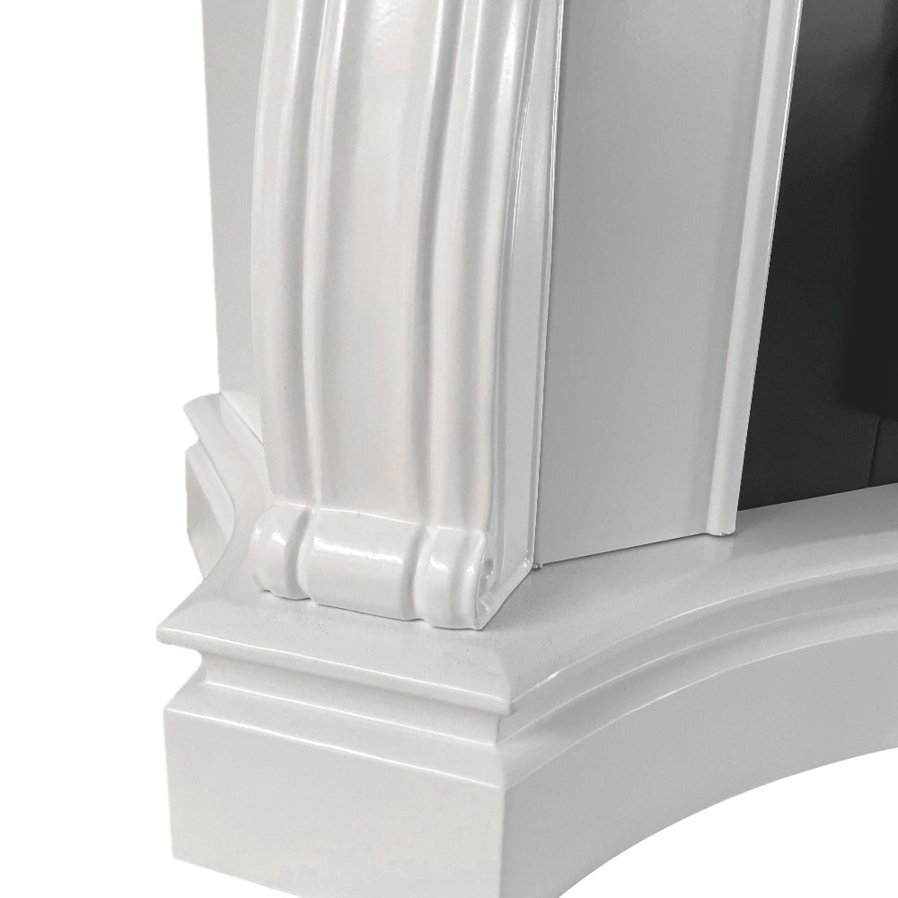 divina fire camino a bioetanolo biocamino da terra divina fire parigi in legno bianco l123xp39xh100 cm ean 8056157807667