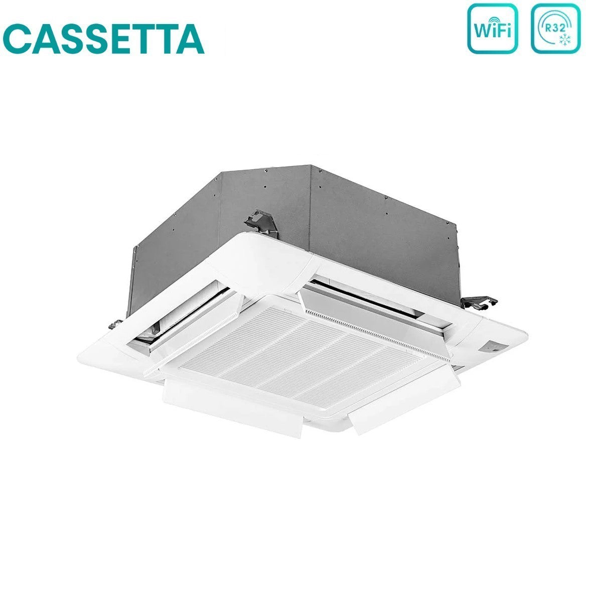 hisense condizionatore dual split a cassetta hisense 1212 con 3amw62u4rjc r 32 wi fi optional con telecomando