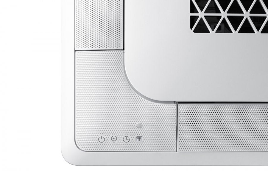 samsung climatizzatore condizionatore samsung inverter cassetta a 4 vie windfree 18000 btu ac052nn4dkh monofase r 410 wi fi optional con telecomando wireless e pannello incluso