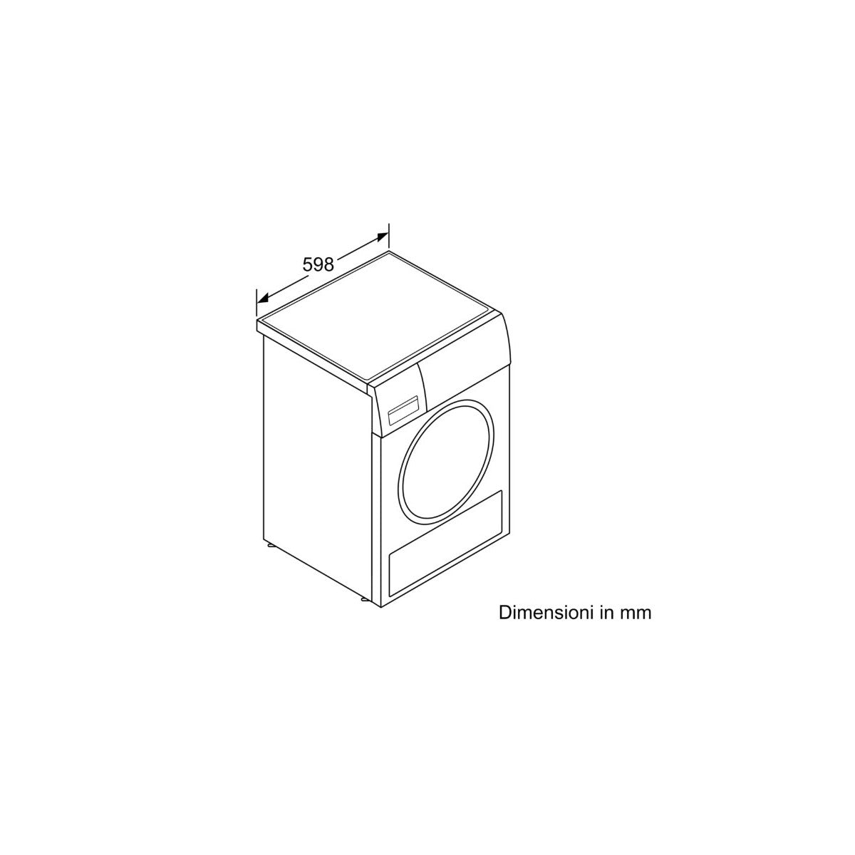 bosch asciugatrice a pompa di calore 8 kg bosch wth85v08it serie 4 easyclean drying system classe a ean 4242005245406
