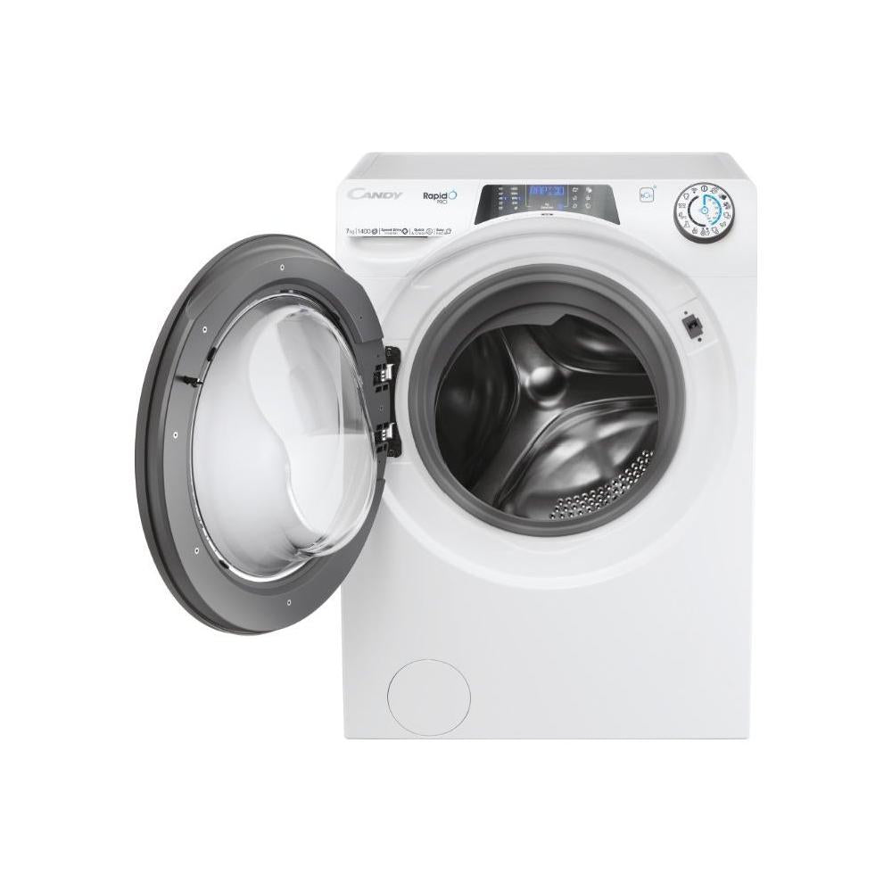 candy lavatrice a carico frontale candy rapido 7 kg slim rp4476bwmr 1 s classe a 1400 giri a85xl60xp45 motore speed drive quickclean ean 8059019040554
