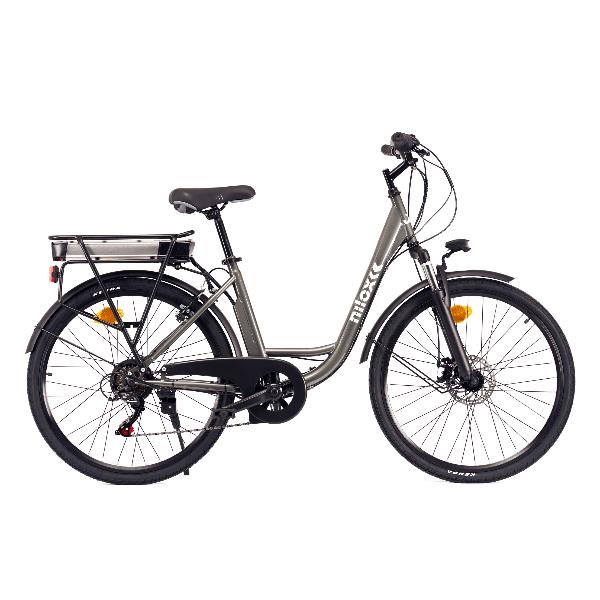 e bike nilox j5 plus 30nxeb266vfm1v3 motore bafang 3 velocita da 250 w batteria removibile lg da 36 v 9.6 ah ruote da 26 cambio shimano 7 marce ean 8054320841722