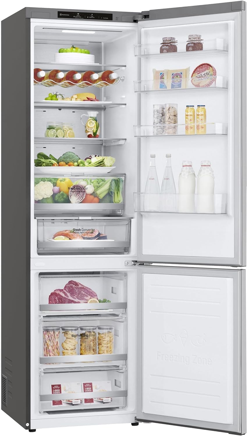 lg frigorifero combinato lg gbb72nsvcn1 384 litri classe c a203xl595xp675 total no frost inox ean 8806091825261