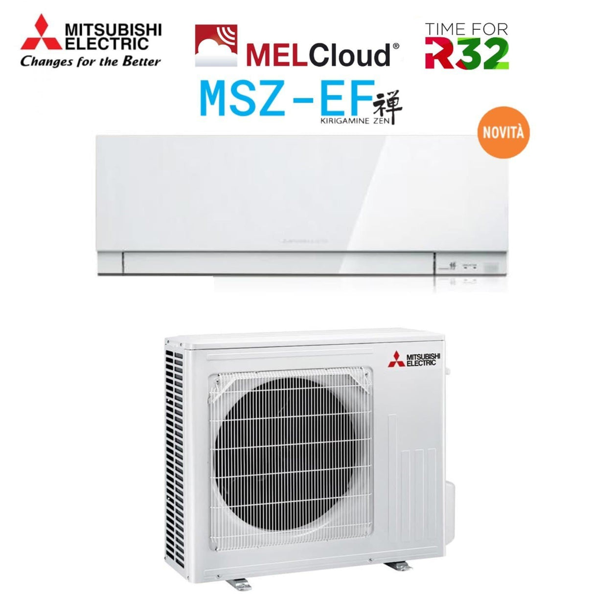 mitsubishi electric area occasioni climatizzatore condizionatore mitsubishi electric inverter kirigamine zen r 32 white 18000 btu msz ef50vgkw bianco wi fi integrato novita ean 8059657004611