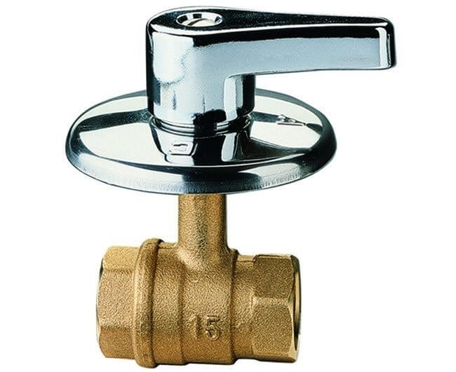 itap arresto incasso sfera corpo in ottone rosone in acciaio inox maniglia in ottone cromato temperatura min 0c max 110c in assenza di vapore attacchi filettati iso 228 1 cod 1381 ean 8023298015503