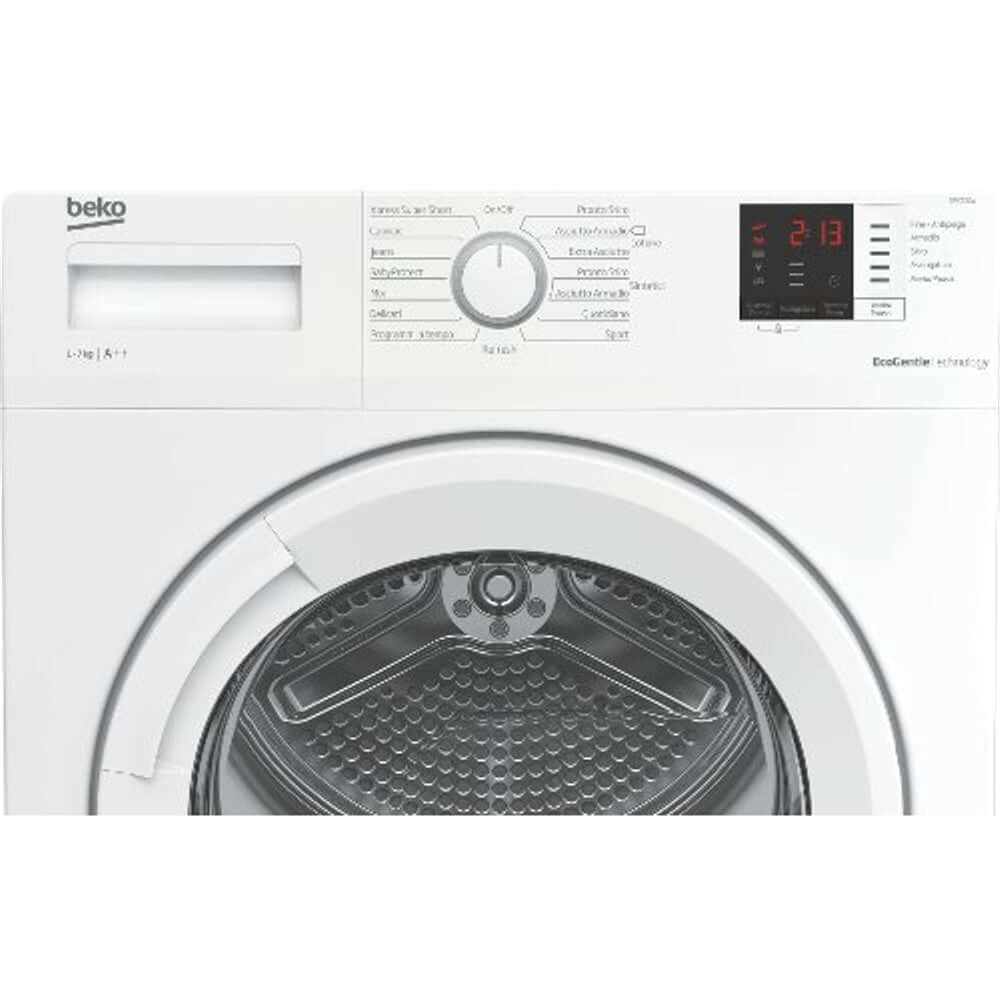 beko asciugatrice a pompa di calore beko 7 kg drx722w optisense classe a ean 8690842157172