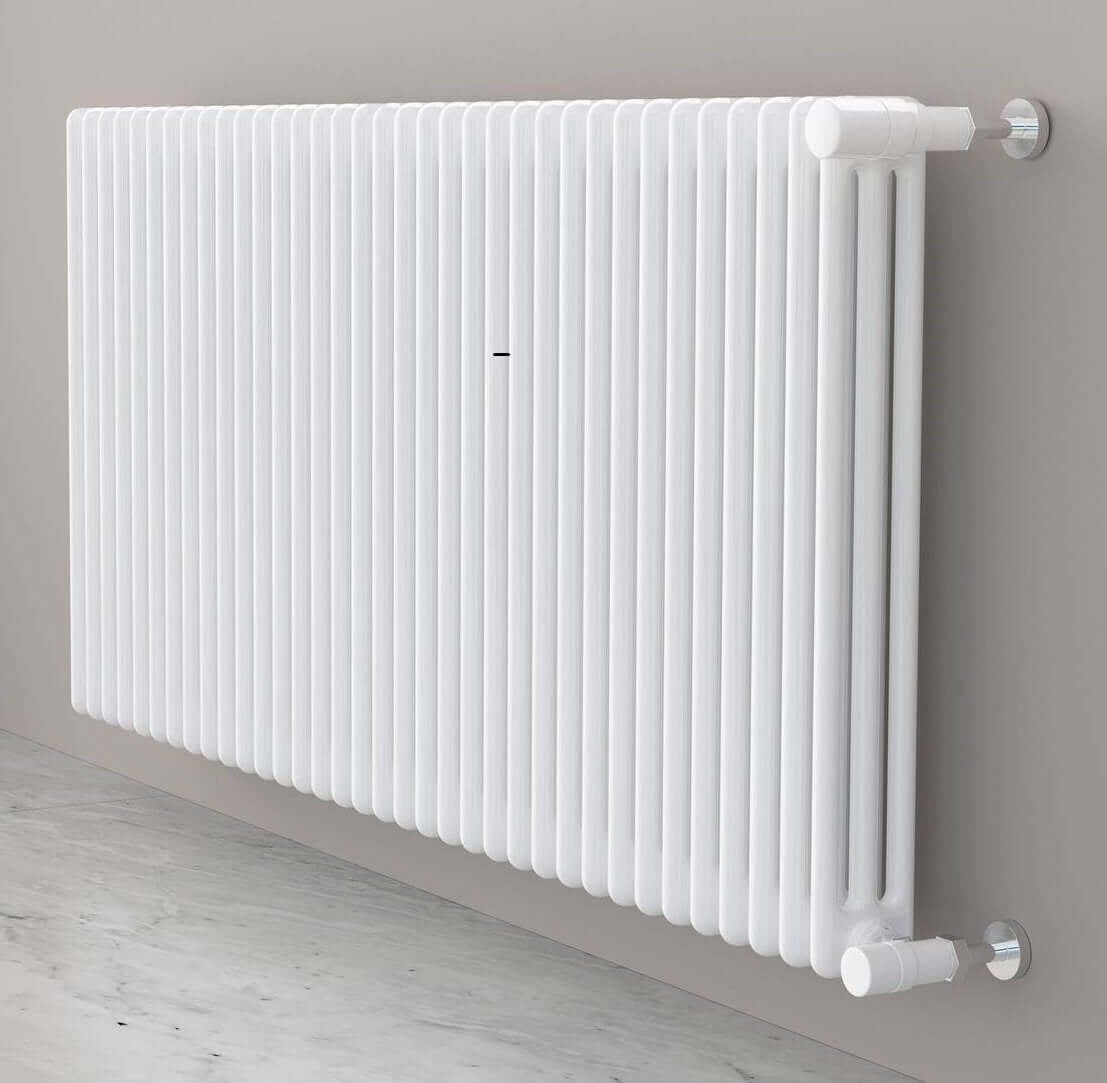 cordivari batteria completa radiatore termosifone in acciaio tubolare cordivari ardesia 3 colonne da 3 a 24 elementi h 656 mm interasse 600 mm tappi e riduzioni inclusi 3 elementi h 656 ean 99103392
