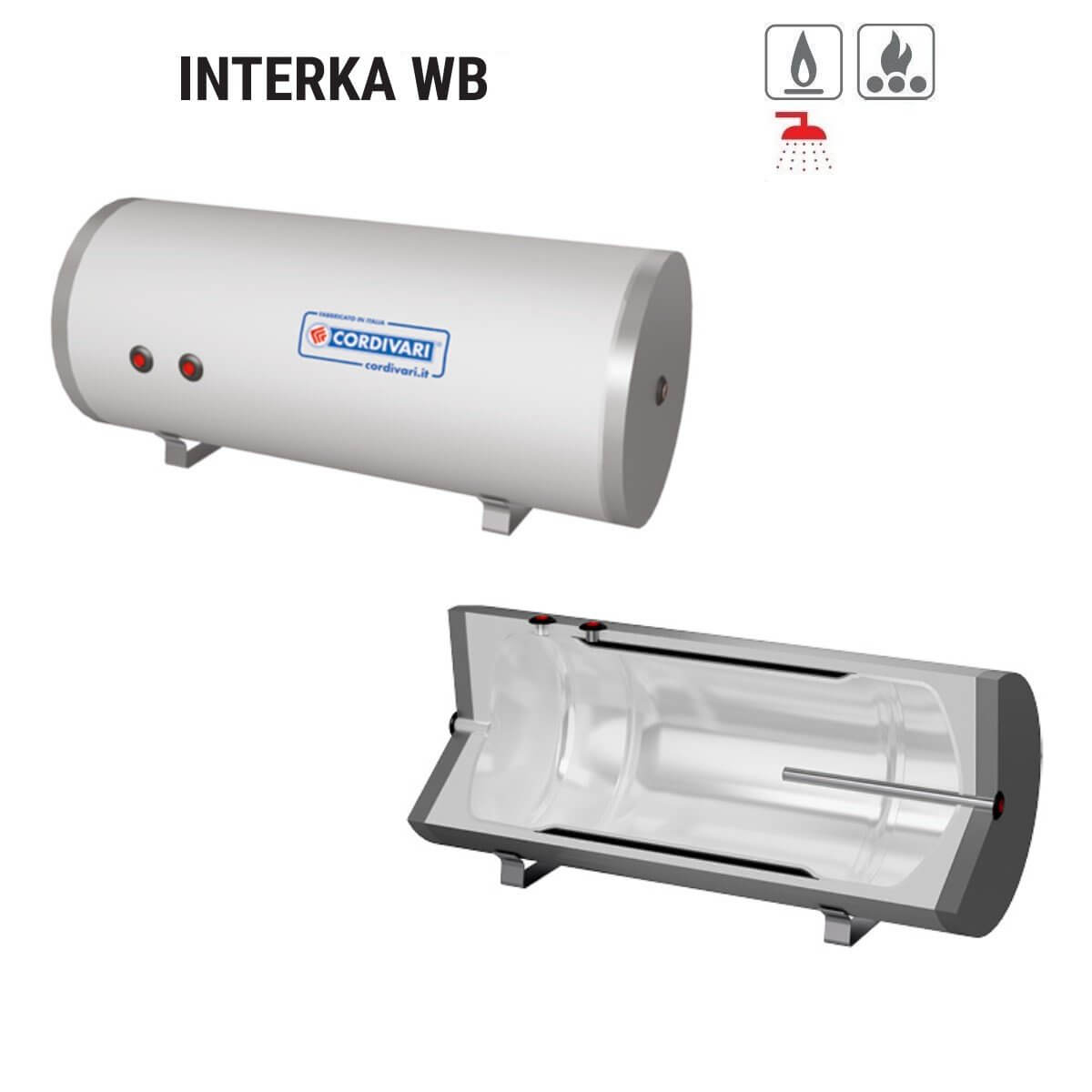 cordivari bollitore orizzontaleverticale cordivari modello interka wb 80 per produzione di a c s con scambiatore ad intercapedine