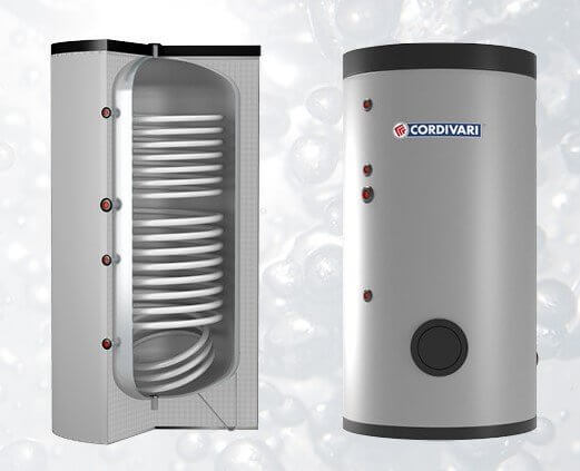 cordivari bollitore polywarm cordivari modello bolly 2 st wb 200 per produzione di acs con 2 scambiatori fissi