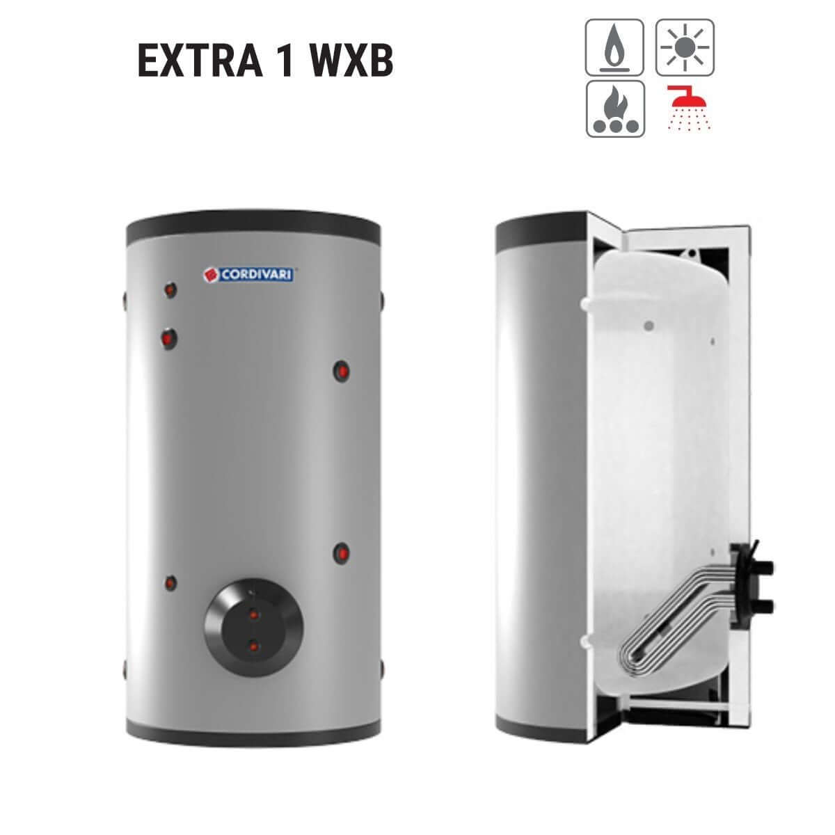 cordivari bollitore polywarm cordivari modello extra 1 wxc 500 con 1 scambiatore estraibile in acciaio inox 316l