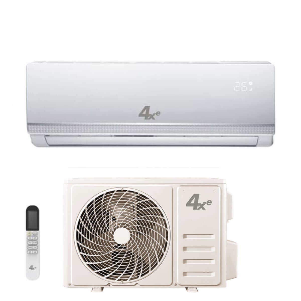 4xe climatizzatore condizionatore 4xe inverter serie white 18000 btu white118 r 32 wi fi optional classe aa