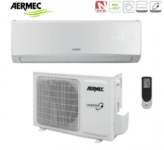 aermec climatizzatore condizionatore aermec inverter serie slg 18000 btu slg500w r 32 classe a wi fi optional ean 4548848657131