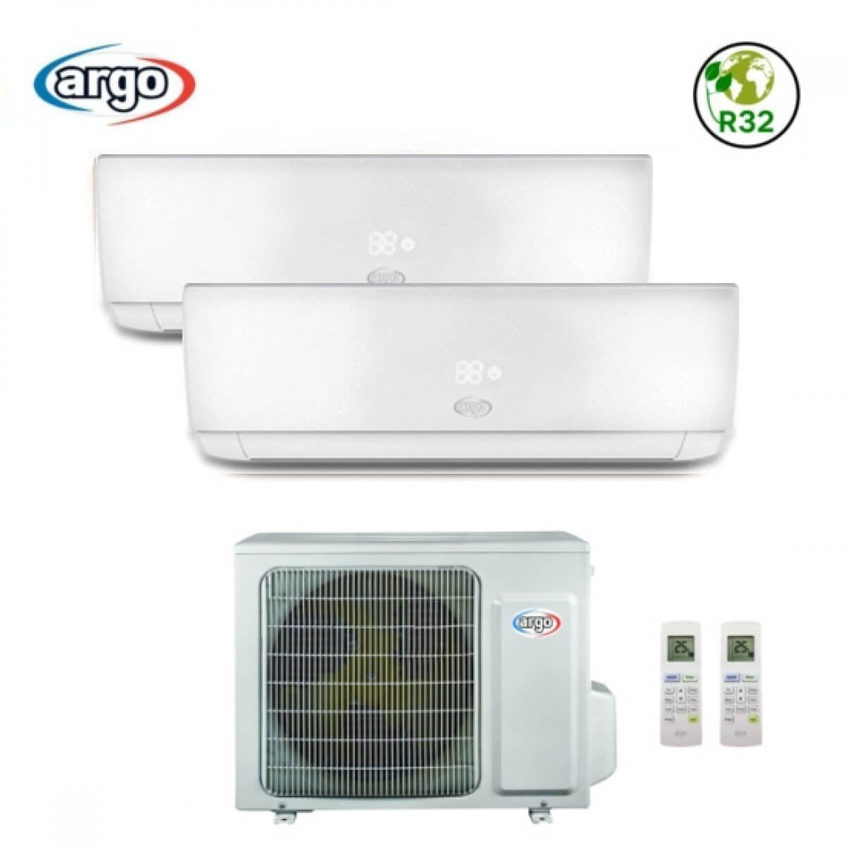 argo climatizzatore condizionatore argo dual split inverter serie ecolight 912 r 32 classe aa 900012000 ean 8059657006752