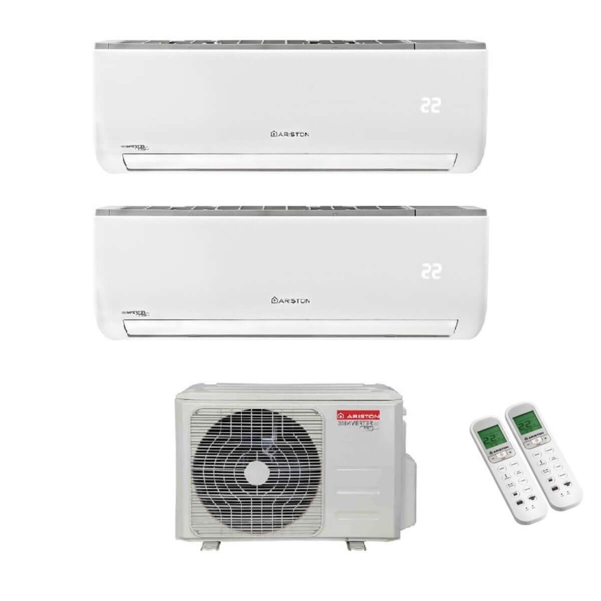 ariston climatizzatore condizionatore ariston dual split inverter serie nevis 912 con dual 55 xd0b o 900012000 ean 8059657006851