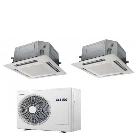 aux climatizzatore condizionatore aux dual split a cassetta 1212 con am3 h24 r 410 1200012000