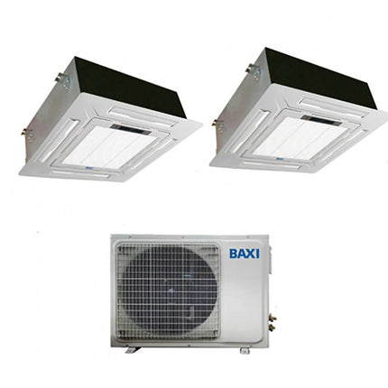 Climatizzatore Condizionatore Baxi Dual Split Inverter Cassetta 9000+9000 Con Lsgt50-2m 9+9 R-32 - CaldaieMurali