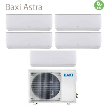 Climatizzatore Condizionatore Baxi Penta Split Inverter Serie Astra 7+7+7+7+12 Con Lsgt125-5m R-32 Wi-Fi Optional 7000+7000+7000+7000+12000 - Novità - CaldaieMurali