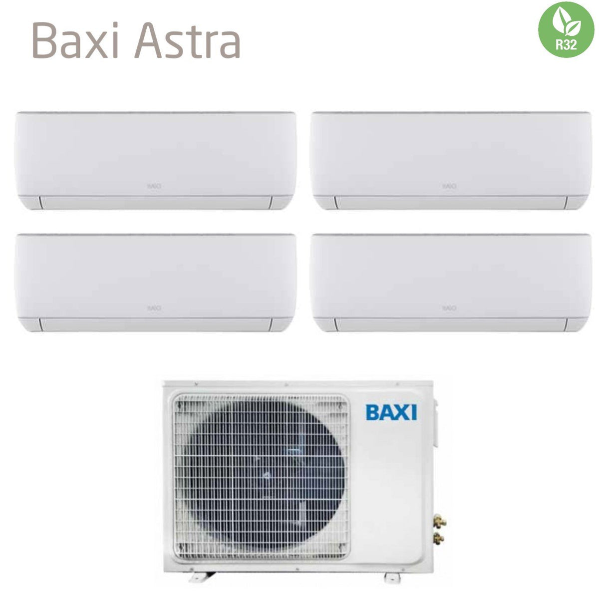 baxi climatizzatore condizionatore baxi quadri split inverter serie astra 79912 con lsgt100 4m r 32 wi fi optional 70009000900012000 novita