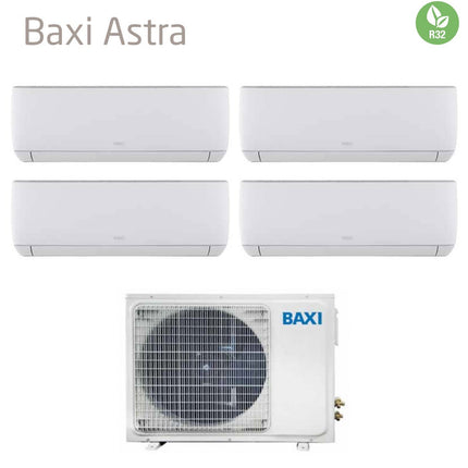 Climatizzatore Condizionatore Baxi Quadri Split Inverter Serie Astra 7+9+9+9 Con Lsgt100-4m R-32 Wi-Fi Optional 7000+9000+9000+9000 - Novità - CaldaieMurali