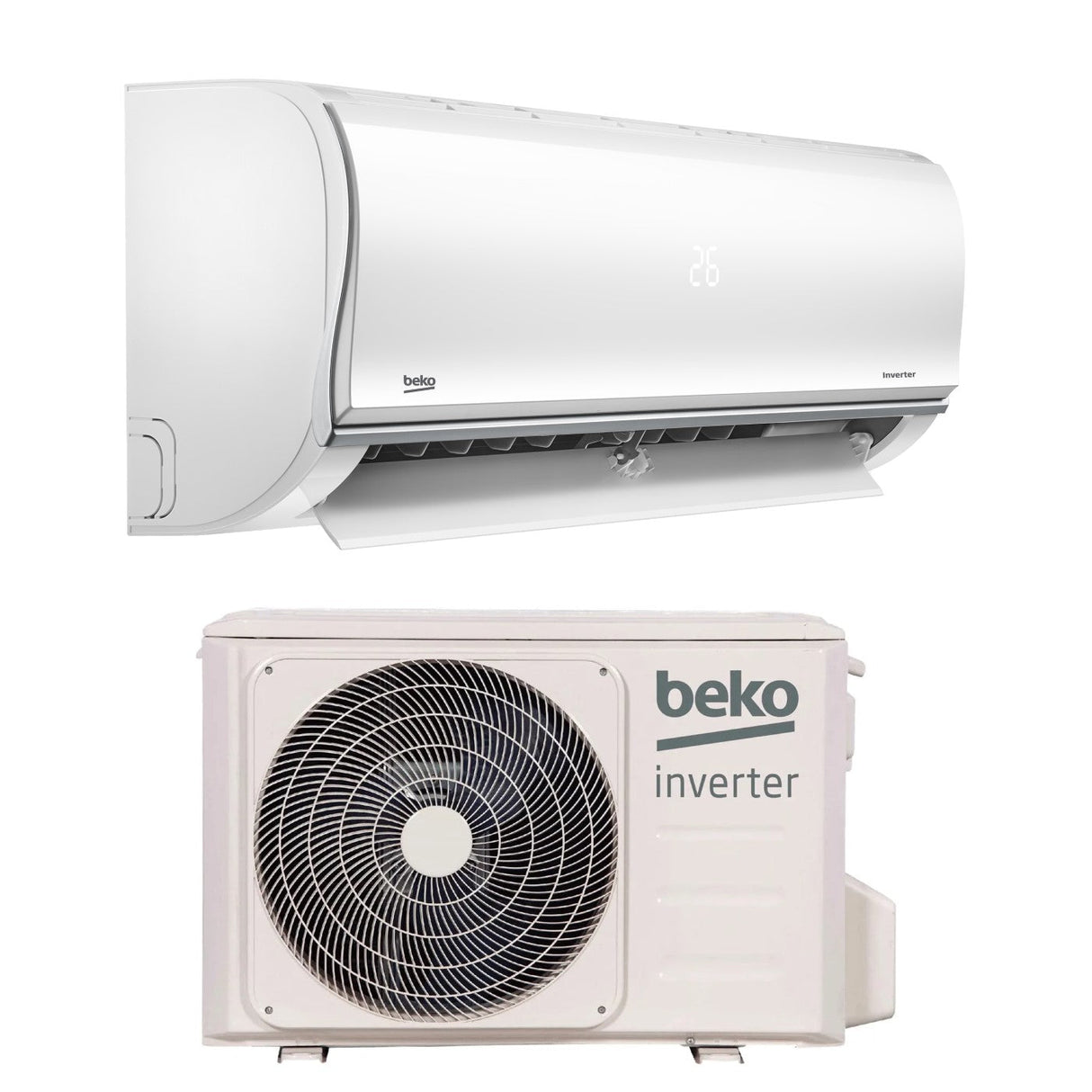 beko climatizzatore condizionatore beko inverter 12000 btu brhpr120 brhpr121 r 32 classe aa