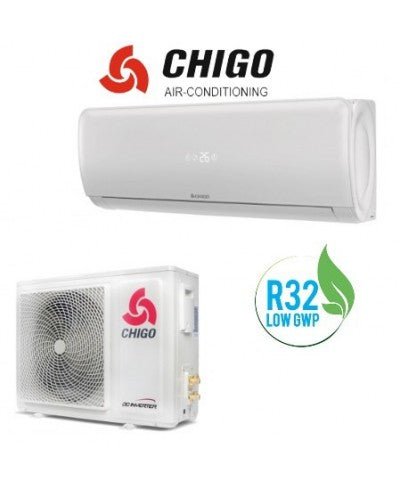 chigo climatizzatore condizionatore chigo inverter serie amber 12000 btu cs 35v3g r 32 classe a ean 8059657005953