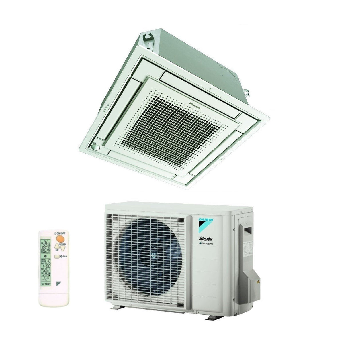 daikin climatizzatore condizionatore daikin a cassetta fully flat 18000 btu ffa50a rzag50a r 32 wi fi optional con comando a filo e griglia inclusi