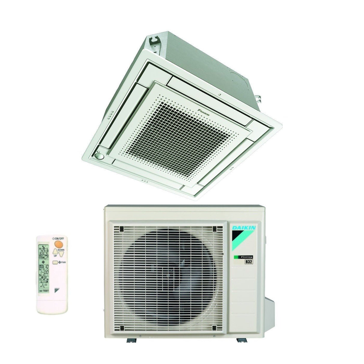 daikin climatizzatore condizionatore daikin a cassetta fully flat 9000 btu ffa25a9 r 32 wi fi optional con griglia inclusa classe aa garanzia italiana