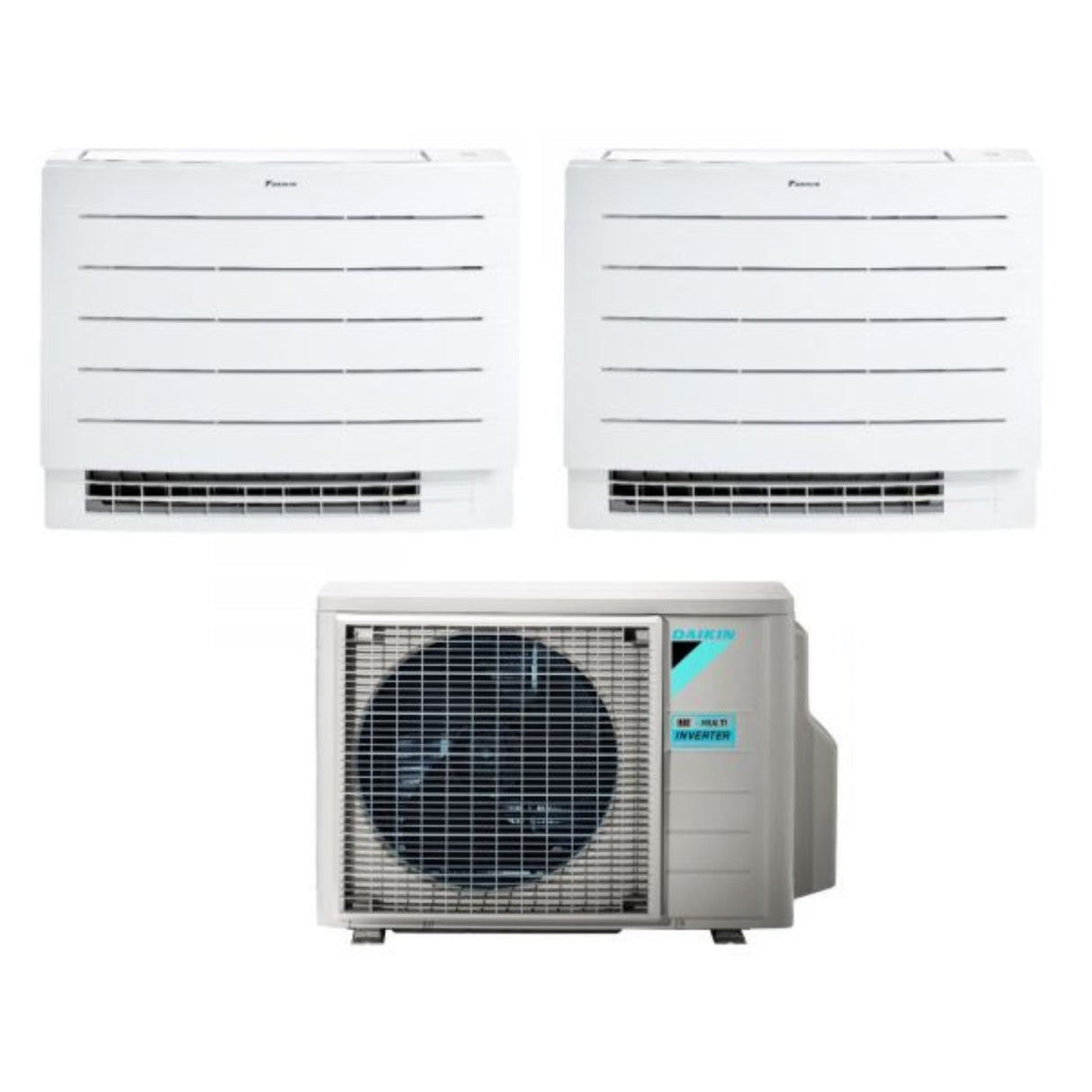 daikin climatizzatore condizionatore daikin a pavimento dual split serie perfera fvxm a 1212 con 2mxm50m9n r 32 wi fi integrato 1200012000 con telecomando ad infrarossi incluso garanzia italiana novita
