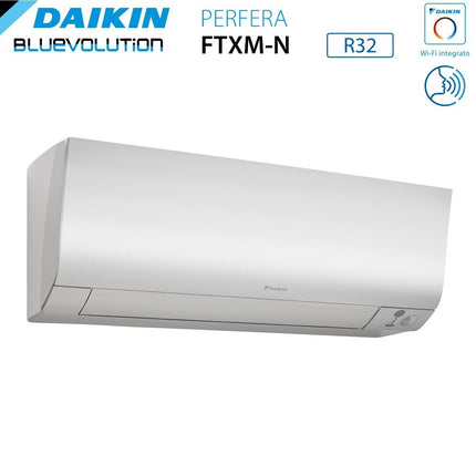 Climatizzatore Condizionatore Daikin Bluevolution Dual Split Inverter Serie Ftxm/N Perfera 9+9 Con 2mxm50m9/N R-32 Wi-Fi Integrato 9000+9000 - Garanzia Italiana - CaldaieMurali