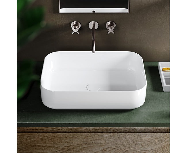 ambra arredo solo lavabo da appoggio modello infinity 50 dimensioni 50x36 cm ean 8054602008898