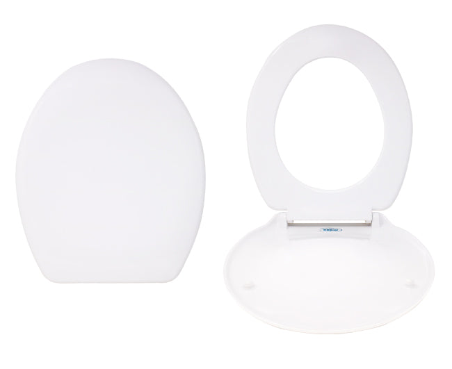 ambra coprivasi coprivaso per wc ambra bathroom termoindurente modello rigo colore bianco con cerniere in metallo a forma ovale ean 8054602009567