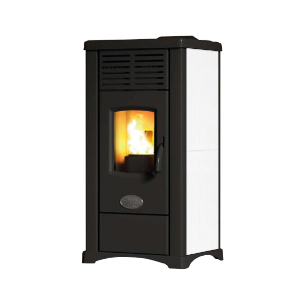 anselmo cola stufa a pellet anselmo cola mod antigua 827 kw wi fi vari colori disponibili novita bianca ean 99810504