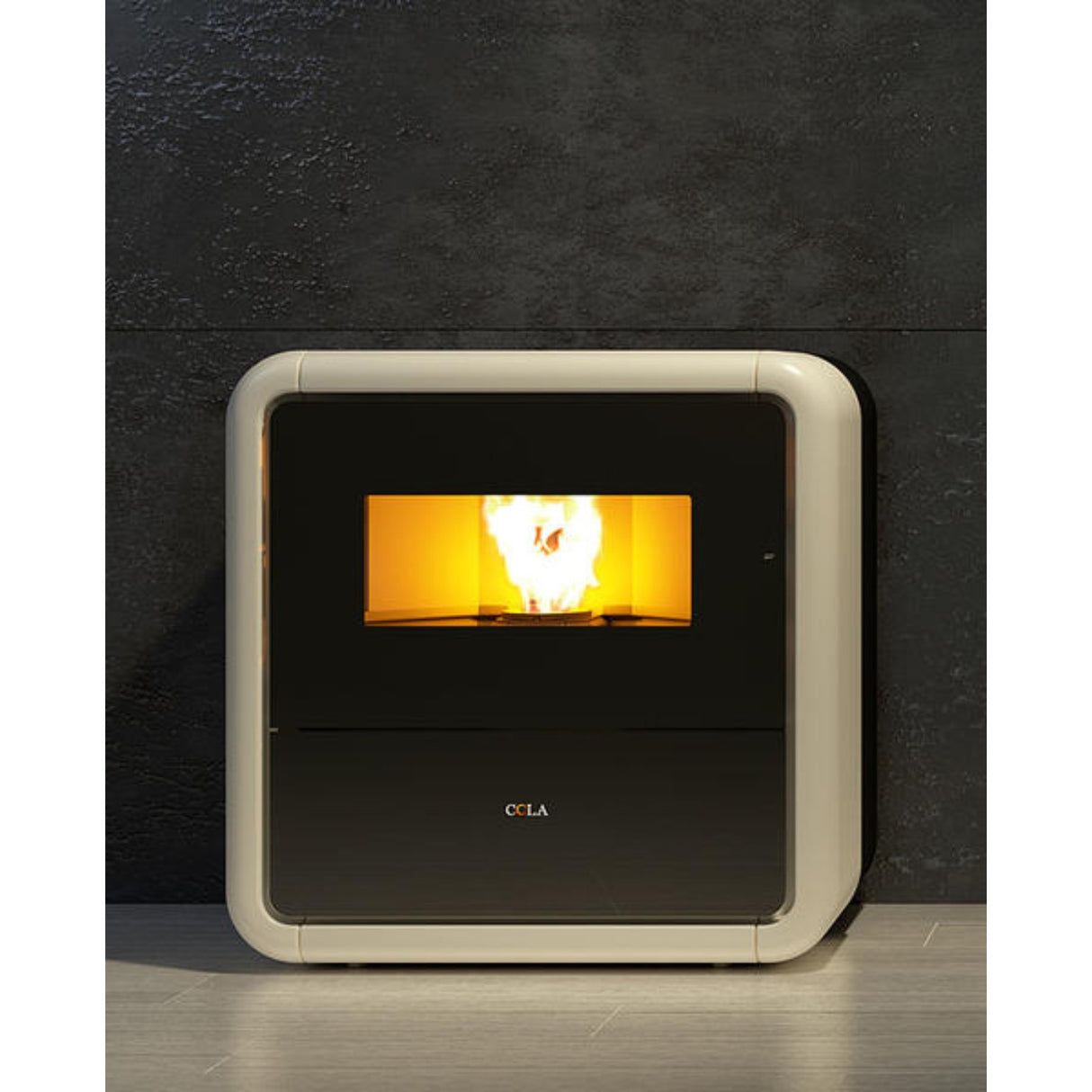 anselmo cola stufa a pellet anselmo cola modello vintage 862 kw colore bianco o avorio avorio