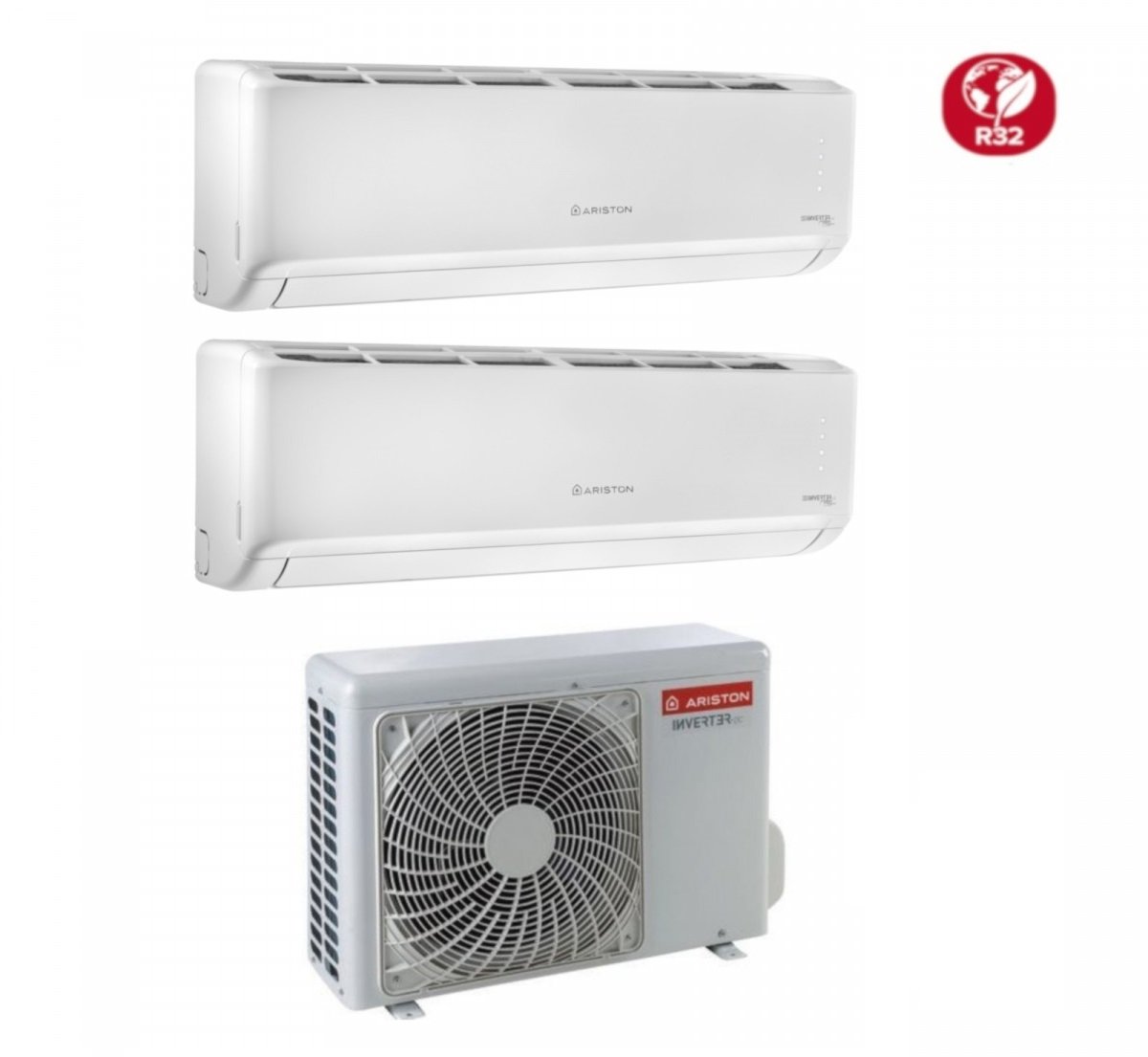 ariston climatizzatore condizionatore ariston dual split inverter serie alys plus 99 con dual 50xd0 o r 32 wi fi optional 90009000 ean 8059657006806