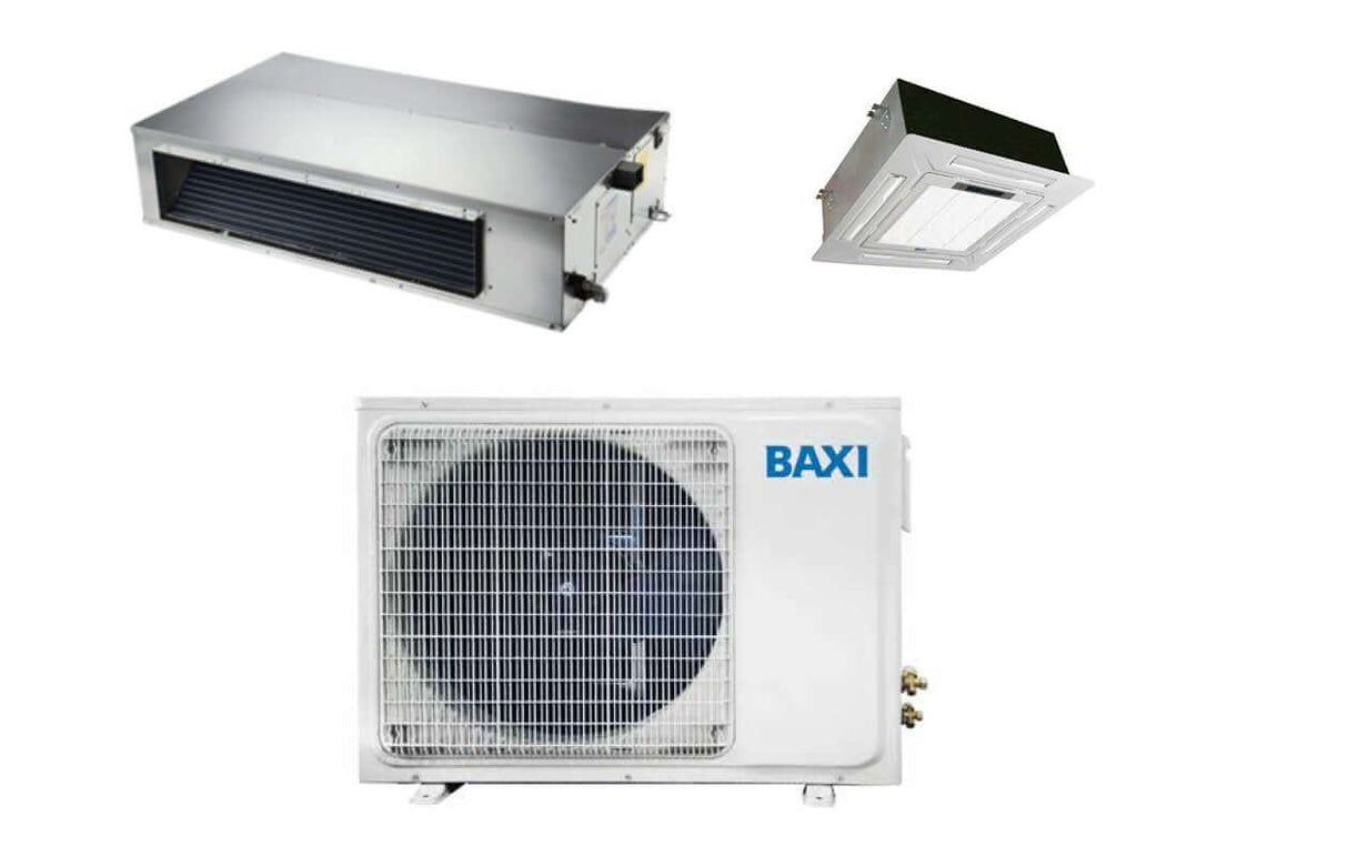 baxi climatizzatore condizionatore baxi dual split inverter cassetta 9000 lsgnk25 xm canalizzato 12000 lsgnd35 xm con lsgt50 2m wi fi optional ean 8059657006875