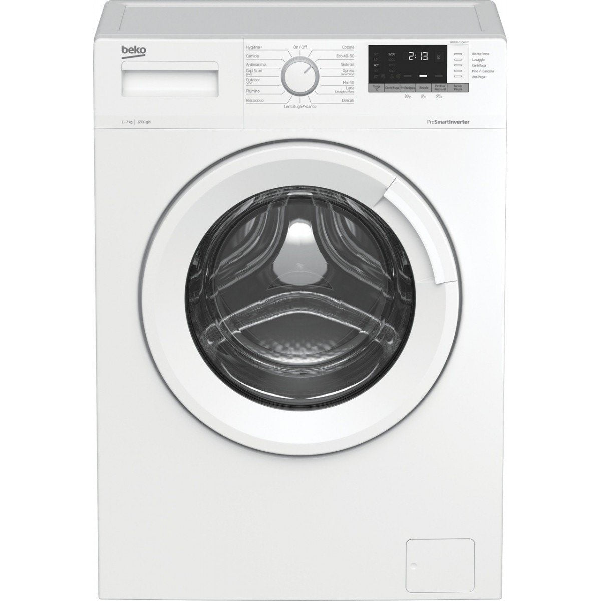 beko lavatrice slim a carica frontale beko 7 kg wux71232wi it 1200 giri classe d ean 8690842376146